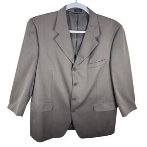Massimo Collezioni NWOT Tan Lined Single Breasted Button Up Blazer Men's Sz 46R